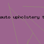 auto upholstery